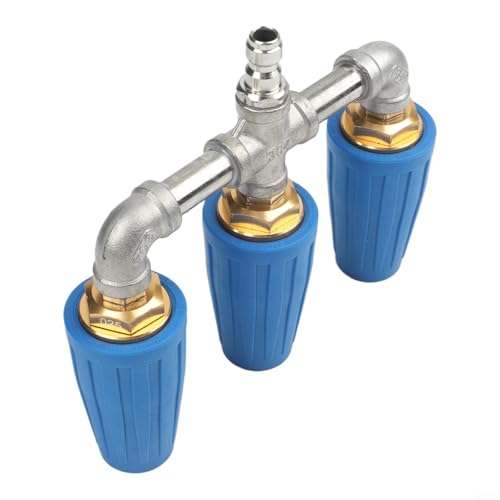 Boquilla turbo de triple flujo: presión mejorada para una limpieza rápida 8