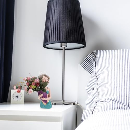 Vase à fleurs en résine synthétique bleu nœud pour table basse - 5