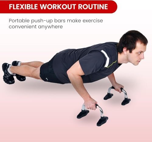 Barres De Pompes Endless Avec Poignée Mousse - Pour Entraînement Upper Body, Confortables Et Stables