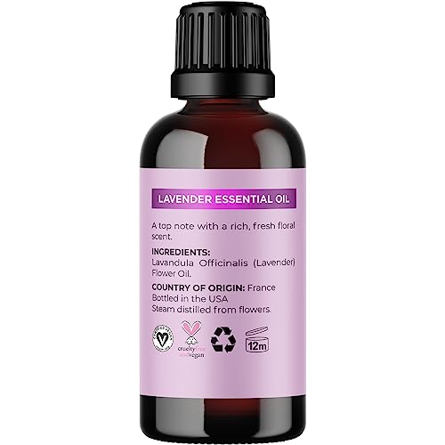 Pure Lavender Oil Essential Oil - Premium Lavender Essential Oil For Hair Skin And Nails - Lavender Aromatherapy Oil For Diffusers Humidifiers And Linens Plus Natural Bath Oil For Home Spa Self Care #TOP1
