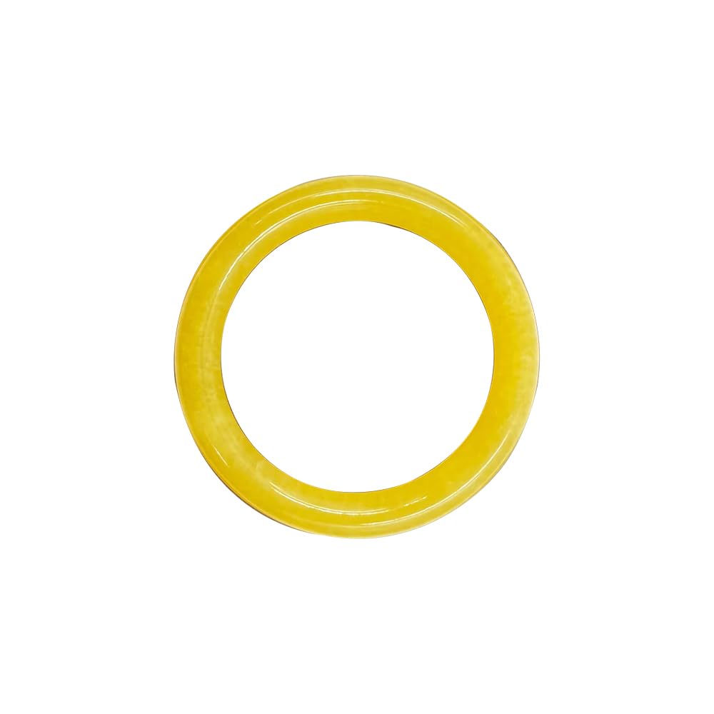 Braccialetto di Braccialetto Giada Stretto di per Donne ricchezza Cinese Buona Fortuna Bracciale Donna Vintage Vera Giallo in Pietra di Pietra Regalo di Compleanno di Compleanno (Stretto Round