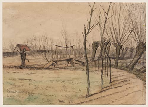 Tableau Paysage à Loosduinen de Piet Mondrian - Impression d'art murale 60x90cm
