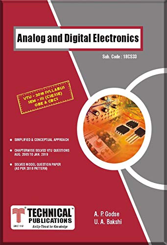 Analog and Digital Electronics for BE VTU Course 18 OBE & CBCS (III- CSE -18CS33) (English Edition)