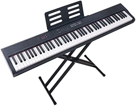 Keyboard Piano Digital Piano 88-Key Full-Size Weighted Keys MIDI Bluetooth Built in Speakers Electric Piano with Sustain Pedal Piano Stand Best for Adults Children and Beginners