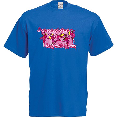Pop Art Products Penelope Pitstop T-Shirt. Retro Wacky Races Cartoon (L, Royal Blue)