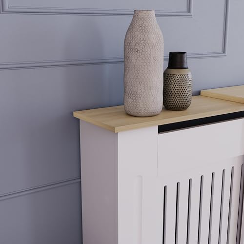 Vida Designs Arlington Heizkörperverkleidungen (weiß, verstellbar) Eingangsbereich, Wohnzimmer, Wohnmöbel