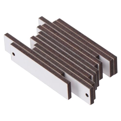 Pendientes de sublimación en blanco personalizables: set rectangular de 36 piezas manuales 3