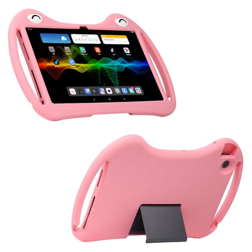 Funda compatible con tablet Fro Lenovo Tab Plus de 11.5 pulgadas (2024) con 4 bolsas de aire (TB351FU), funda plegable de silicona para niños, diseño grueso anticaídas (rosa)
