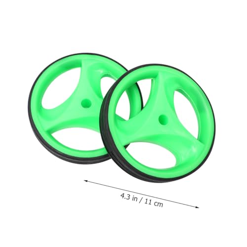 Ruedas de entrenamiento para bicicleta BESPORTBLE con ruedas auxiliares con luz intermitente silenciosa y soporte verde, estabilizadores de equilibrio para bicicletas de 12-20 pulgadas, accesorios para ciclismo para niños miniatura 2