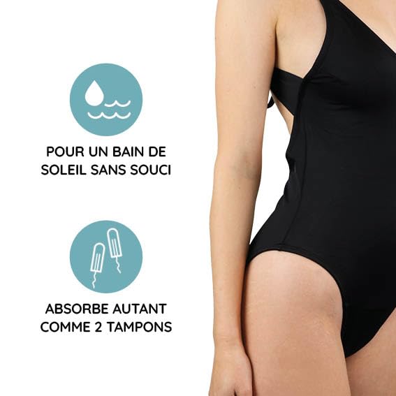 MYLILY® Maillot de Bain Menstruel | Maillot de Bain Femme 1 Pieces | Body Femme | Maillot de Bain Femme