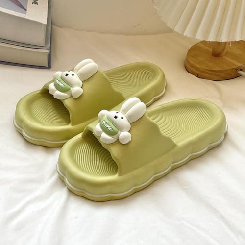 Cute Rabbit Slippers for Women Summer Feeling Soft Platform Non-Slip Sandals Antislip Indoor Outdoor Slippers kawaii Gifts for Women2