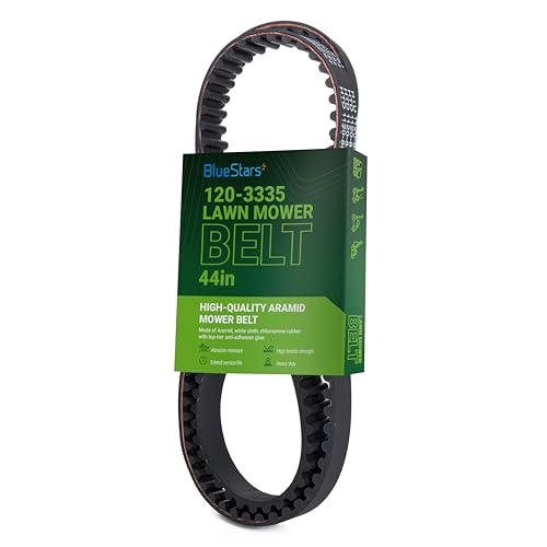 Image of BlueStars 120-3335 Timing Belt 44 inch x 3 /4 inch | TimingBelt for 30 inch Deck Toro TimeMaster 21199HD 20199 20200 20975 20977 Exmark ECKA30 ECS180CKA30000 Replaces 1203335 265-610