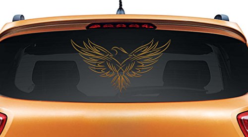 WallDesign Car Stickers Fly Like an Eagle Copper Colour Reflective Stickers