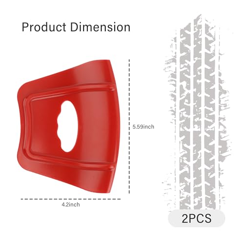 Image of OFBAND 2PCS Upgraded Rim Protector for Car Wheels,Ergonomic Design Rim Guards for Car Rims with Double Convex Rib Non-Slip Edge,Universal Wheel Protectors Rim Fits Motocycles SUVs Bikes (Red)
