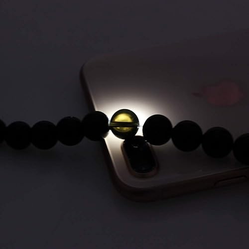 Miniatura 6 de MJDCB Cuentas de piedra natural, cuentas sueltas de obsidiana negra natural se utilizan en el diseño de joyas para hacer pulseras y collares de 15