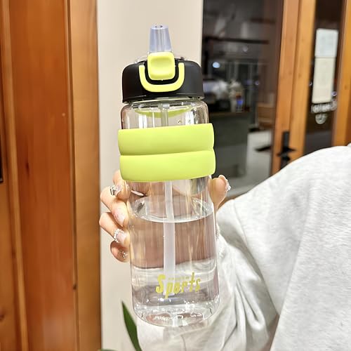 Image of THE VENTI SHOTAY Classic Unbreakable Water Bottle with Sipper BPA Free, Leak-Proof Water Bottle Ideal for Office, Sports, School, Gym (750ML-Cyan White)