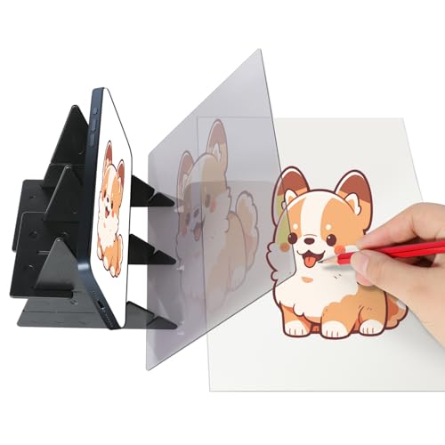 Optical Drawing Board, Portable Optical Tracing Board, Image Tracing Board Projector Light Copy Pad,...