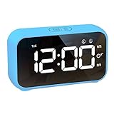 alarma despertador apk 【Pantalla LED grande ultra clara y 4 brillos ajustables】 Con una gran pantalla de visualización digital blanca LED en forma de arco de 4.6 "fácil de leer de día o de noche, puede ver claramente la hora desde múltiples ángulos a lo largo de la cocina de la sala de estar del dormitorio. También con Visualización de la semana.