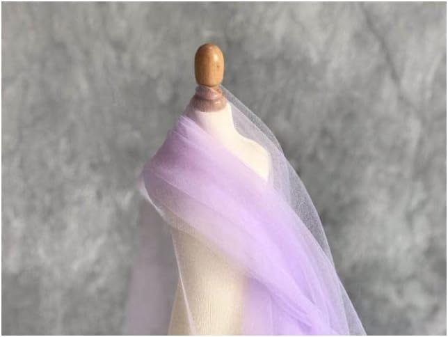 Tessuto in Tulle da Sposa Tessuto a Rete in Nylon Velo da Sposa Velo da Testa per Donna Velo da Sposa Semplice Velo da Spalla Semplice Velo da Testa