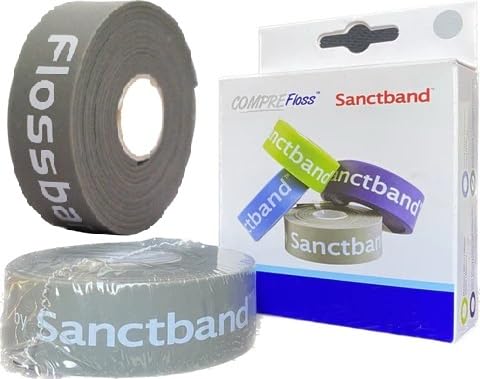 2 Pack Product of Malaysia Level 4 Extra-Heavy 1 X2m Comprefloss FlossBand Recovery Flossing Sore Muscles Increasing Mobility