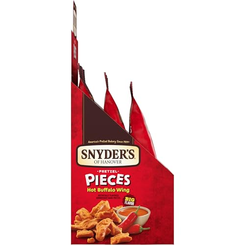 Image of Snyder's of Hanover Pretzel Pieces, Hot Buffalo Wing, 3.25 Ounce, (Pack of 6)