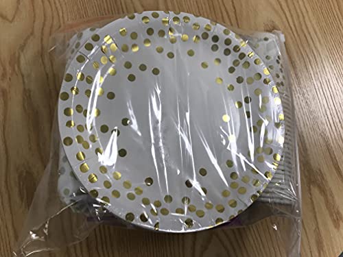 Partybedarf Einweggeschirr Papiergeschirr Pappteller Besteck Servietten Becher für Hochzeit Mädchen Geburtstag Party Servieren 25 Cover