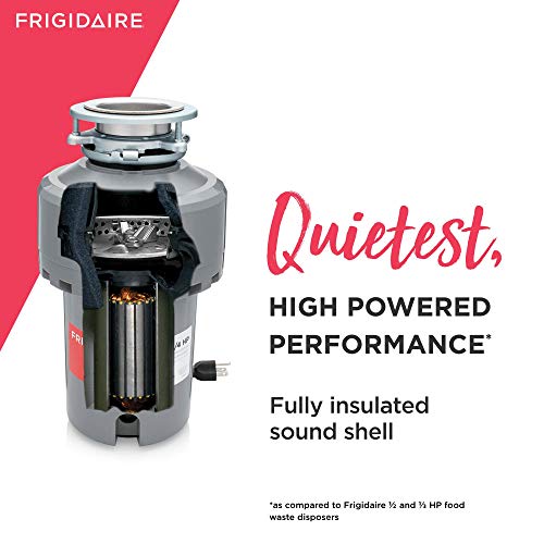 Image of Frigidaire 1.25 HP Corded Garbage Disposal for Kitchen Sinks | FF13DISPC1