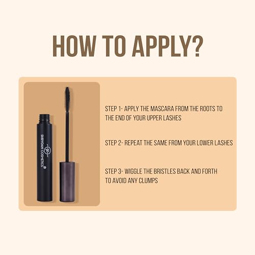 Shryoan Long-Lash Lengthening Jet Black Mascara | Water & Smudge Proof | Long Lasting & Boost Volume Mascara | Upto 18 Hours Stay ( 15 ml ) - Image 4