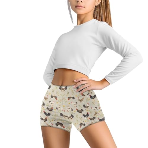 Girls Bike Shorts Cartwheel Toddler Biker Under Dress Dance Kids Shorts Girls Clothes for Kids 5-14 Years