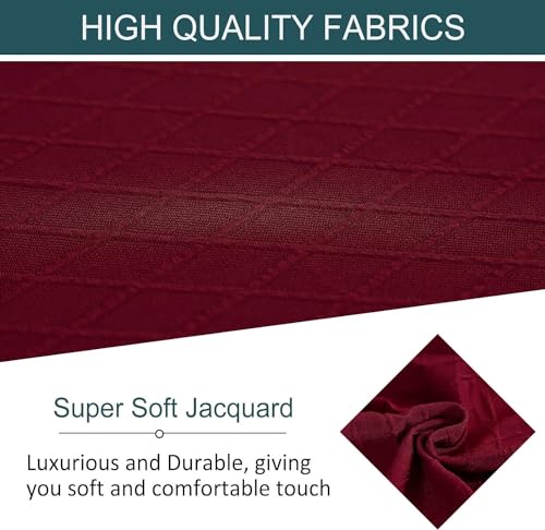 Housse de pouf jacquard extensible taille L coloris E