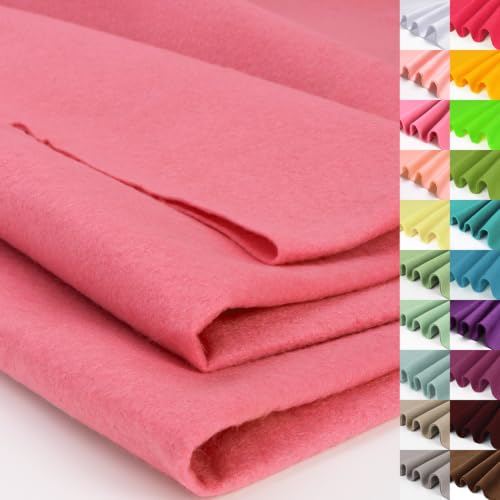 Image of XSEINO Soft Felt Fabric, Large Single Piece, 36x72 Inch, 1.4mm Thick Bright Pink Nonwoven Felt for DIY Crafts, Sewing and Patchwork