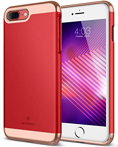 Caseology Savoy for Apple iPhone 7 Plus Case (2016) - Stylish Design - Red