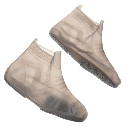 1 par de fundas para calzado de silicona impermeables para lluvia, protectoras de calzado reutilizables para hombres y mujeres, aptas para uso al aire libre miniatura 1