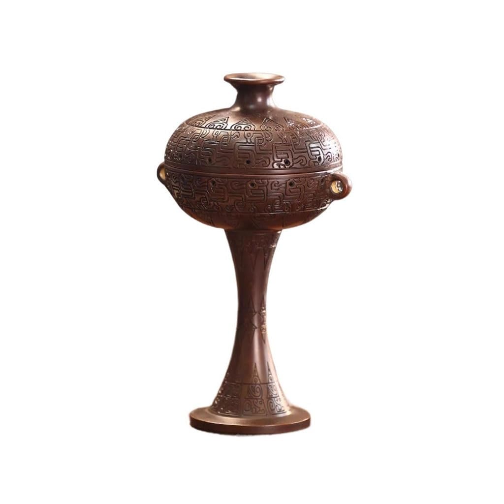 Incense Burner Chinese Antique Copper Incense Burner Household High-end Indoor Agarwood Sandalwood Aromatherapy Waterfall Incense Burne