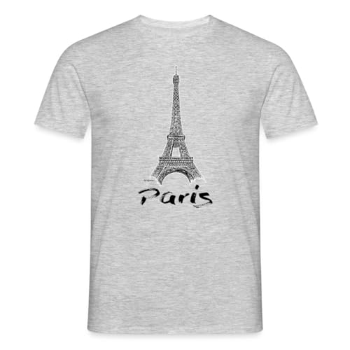Tour Eiffel Paris T-Shirt Homme PD Moreno en coton col rond