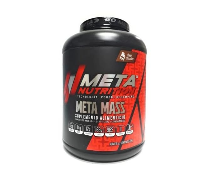 Proteínas, META NUTRITION META MASS 6 LBS SABOR CHOCOLATE