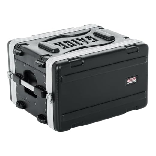 Gator Cases Rack Moldeado Liviano 6U con Pestillos Resistentes; 14.25" de profundidad (GR-6S)