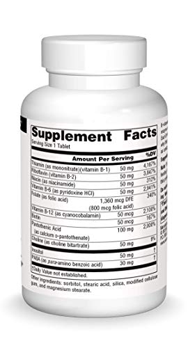 Source Naturals B-50 Complex, Supports Energy Production* - 50 Tablets #TOP2