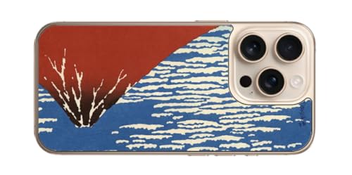 ClearView iPhone 16 Pro用 プリント 背面 保護 フィルム 日本製 浮世絵プリント 葛飾北斎 「富嶽三十六景 凱風快晴」