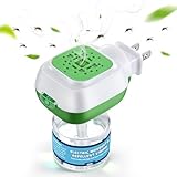 Mysora 2 Pack Mosquito Repeller, Electronic Mosquito Repellent Plug in Indoor Use, Include 1Pcs 240 Hr Repellent Refills, No Candles or Flames, DEET-Free, for Home, Hotel, Office, Kitchen, Easy to Use