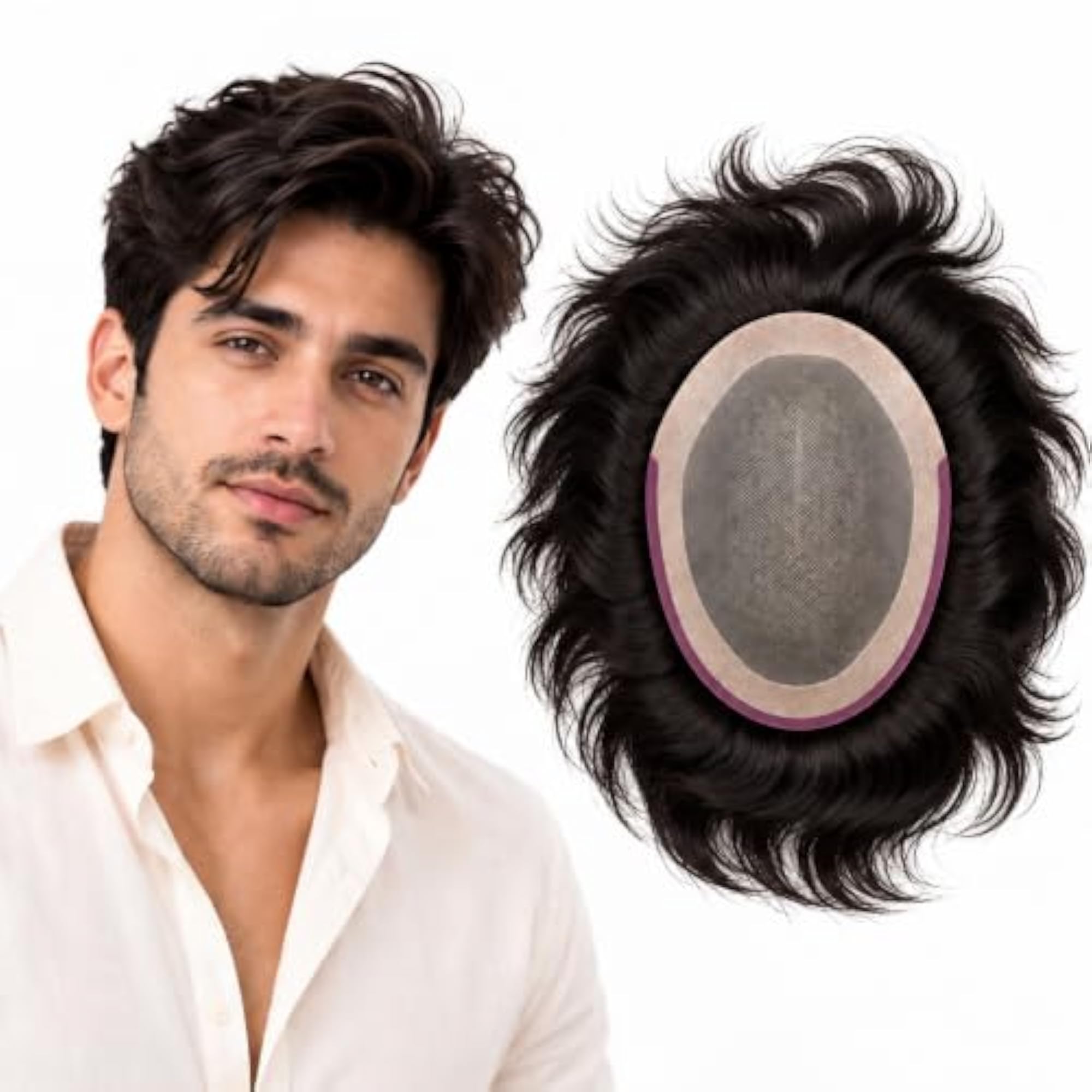 11x8 Fine R Mono Premium Men's Hair Patch
