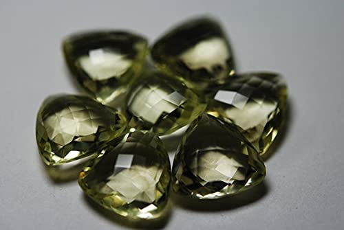 Quartz citron facetté triangle 16mm LKBEADS pierre naturelle jaune pour perles et apprêts bijoux
