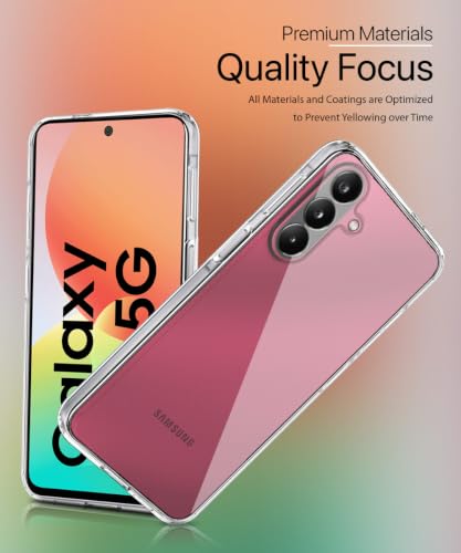 Image of WOW IMAGINE Transparent Back Cover for Samsung Galaxy M47 5G | Raised Bumps for Full Device & Camera Protection TPU Silicone Back Case Mobile Cover - Transparent