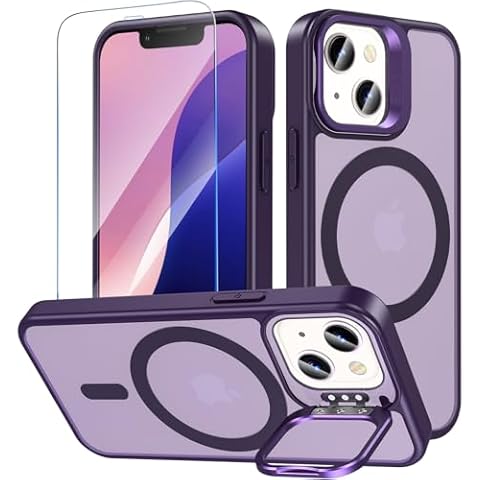 OWKEY Translucent Matte Phone Case with Stand Cover