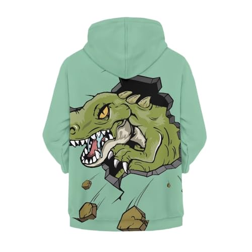 Boys Animal Print Zip Up Hoodies with Pocket Soft School Daily Fun Graphic Hoodie2