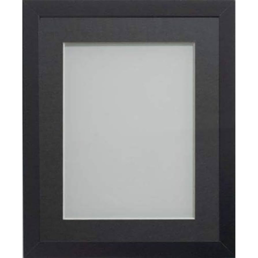 Frame Company Allington Range Black Picture Photo Frame With Mount Choice Of Sizes New~p73401720