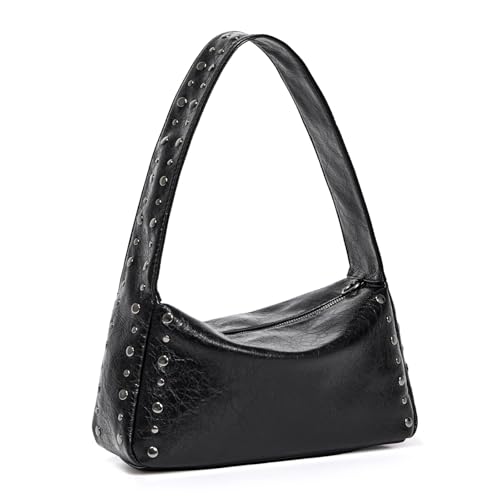 Studded Purses For Women Y2k Shoulder Bag Small Vegan Leather Handbag