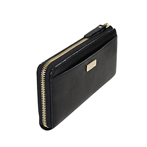 Kate Spade Alice Court Nisha Bow Zip Around Wallet Black3