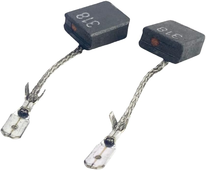 Tolxh Paquete de 2 cepillos de carbono # 316055220 # 17-150 6 "amoladora angular M16 calidad duradera nuevas piezas de repuesto para METABO