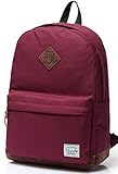 Vaschy Unisex Classic Lightweight Water-Resistant Campus School Backpack for Women Travel Backpack...
